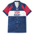 Custom USA Rugby 2024 Family Matching Short Sleeve Bodycon Dress and Hawaiian Shirt Eagles Reigns Supreme Blue Version LT05 - Wonder Print Shop