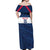 Custom USA Rugby 2024 Off Shoulder Maxi Dress Eagles Reigns Supreme Blue Version LT05 - Wonder Print Shop