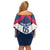 Custom USA Rugby 2024 Off Shoulder Short Dress Eagles Reigns Supreme Blue Version LT05 - Wonder Print Shop