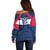 Custom USA Rugby 2024 Off Shoulder Sweater Eagles Reigns Supreme Blue Version LT05 - Wonder Print Shop