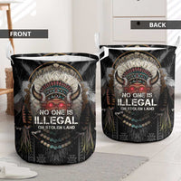 Native American Laundry Basket No One Is Illegal On Stolen Land
