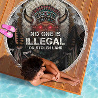 Native American Beach Blanket No One Is Illegal On Stolen Land