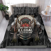 Native American Bedding Set No One Is Illegal On Stolen Land