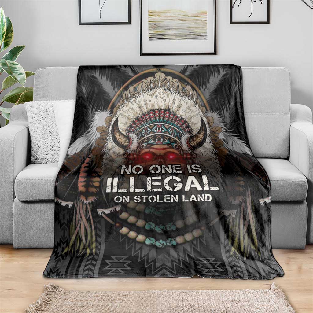 Native American Blanket No One Is Illegal On Stolen Land