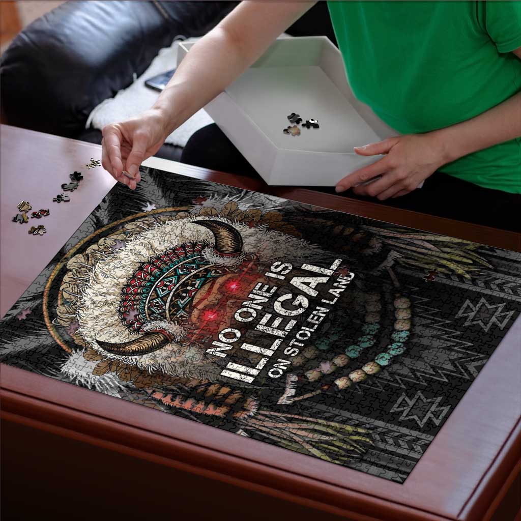 Native American Puzzle No One Is Illegal On Stolen Land
