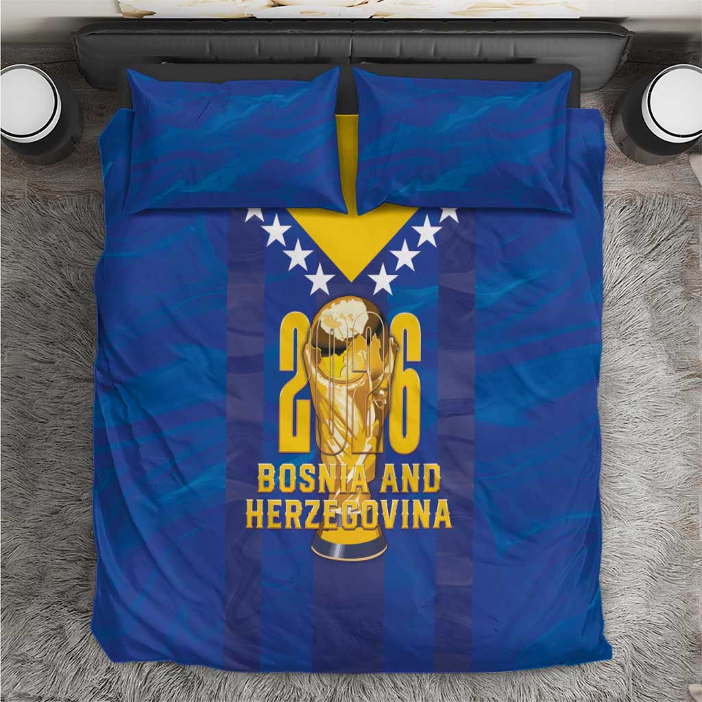 Football 2026 Bosnia And Herzegovina Bedding Set Trophy Style