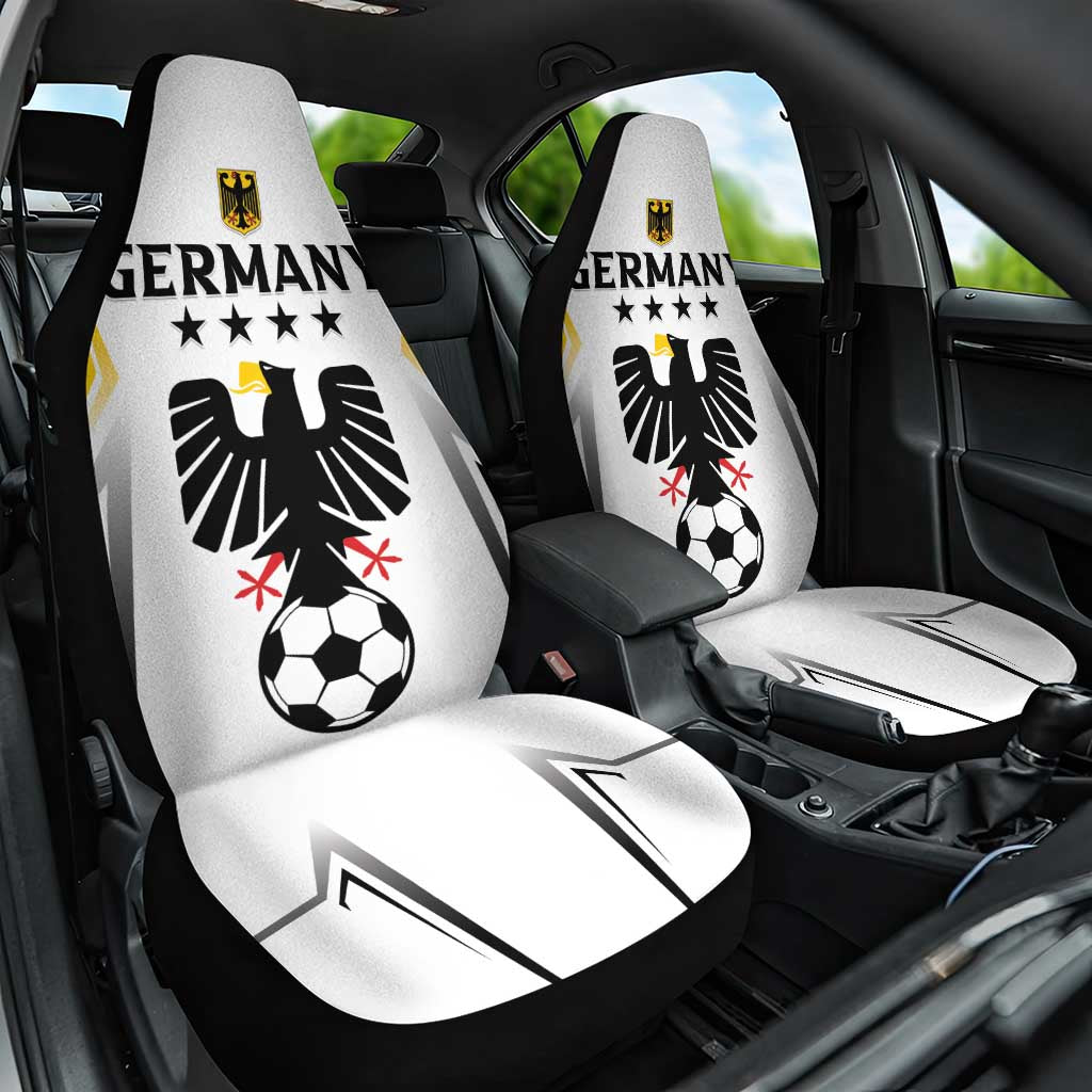 Germany 2024 Football Car Seat Cover Go Champions Nationalelf White Version LT05 - Wonder Print Shop