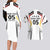 Custom Germany 2024 Football Couples Matching Long Sleeve Bodycon Dress and Hawaiian Shirt Go Champions Nationalelf White Version LT05 - Wonder Print Shop