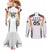 Custom Germany 2024 Football Couples Matching Mermaid Dress and Long Sleeve Button Shirt Go Champions Nationalelf White Version