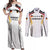 Custom Germany 2024 Football Couples Matching Off Shoulder Maxi Dress and Long Sleeve Button Shirt Go Champions Nationalelf White Version LT05 - Wonder Print Shop