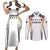 Custom Germany 2024 Football Couples Matching Short Sleeve Bodycon Dress and Long Sleeve Button Shirt Go Champions Nationalelf White Version LT05 - Wonder Print Shop