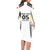 Custom Germany 2024 Football Family Matching Long Sleeve Bodycon Dress and Hawaiian Shirt Go Champions Nationalelf White Version LT05 - Wonder Print Shop