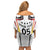 Custom Germany 2024 Football Family Matching Off Shoulder Short Dress and Hawaiian Shirt Go Champions Nationalelf White Version LT05 - Wonder Print Shop