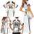 Custom Germany 2024 Football Family Matching Short Sleeve Bodycon Dress and Hawaiian Shirt Go Champions Nationalelf White Version LT05 - Wonder Print Shop