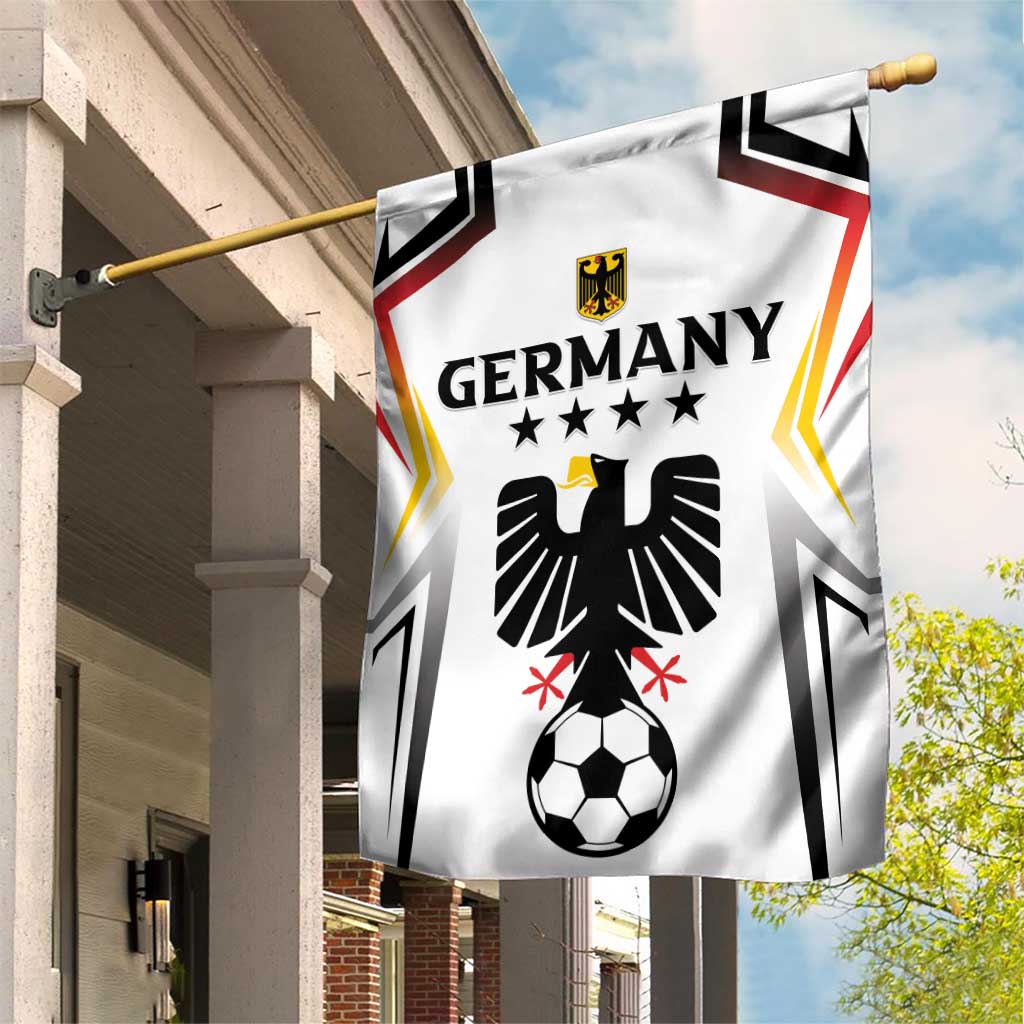 Germany 2024 Football Garden Flag Go Champions Nationalelf White Version LT05 - Wonder Print Shop