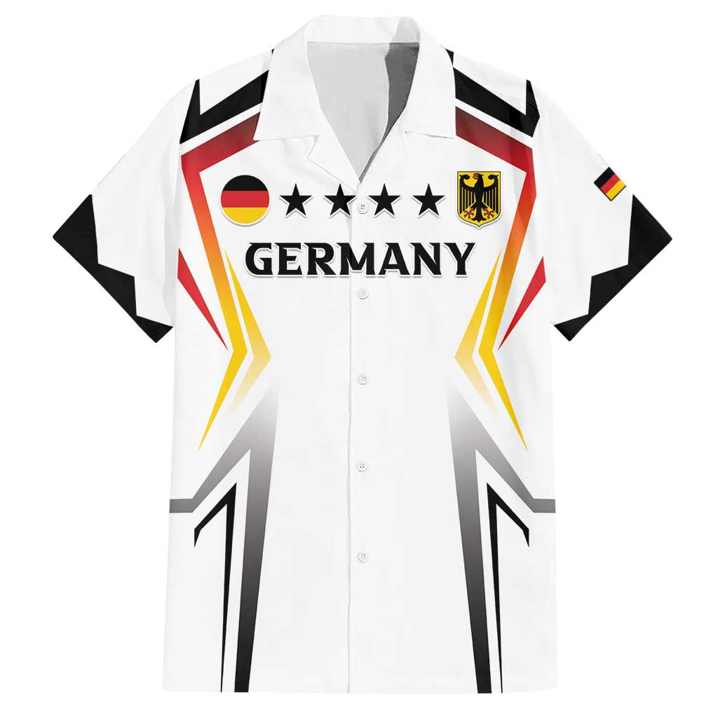 Custom Germany 2024 Football Hawaiian Shirt Go Champions Nationalelf White Version LT05 - Wonder Print Shop