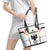 Germany 2024 Football Leather Tote Bag Go Champions Nationalelf White Version LT05 - Wonder Print Shop