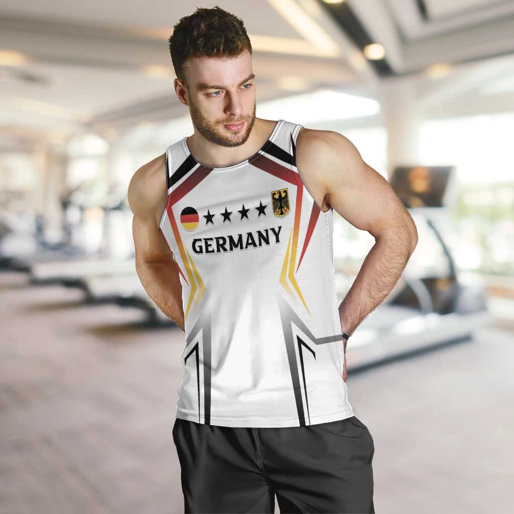 Custom Germany 2024 Football Men Tank Top Go Champions Nationalelf White Version LT05 - Wonder Print Shop