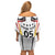 Custom Germany 2024 Football Off Shoulder Short Dress Go Champions Nationalelf White Version LT05 - Wonder Print Shop