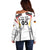 Custom Germany 2024 Football Off Shoulder Sweater Go Champions Nationalelf White Version LT05 - Wonder Print Shop