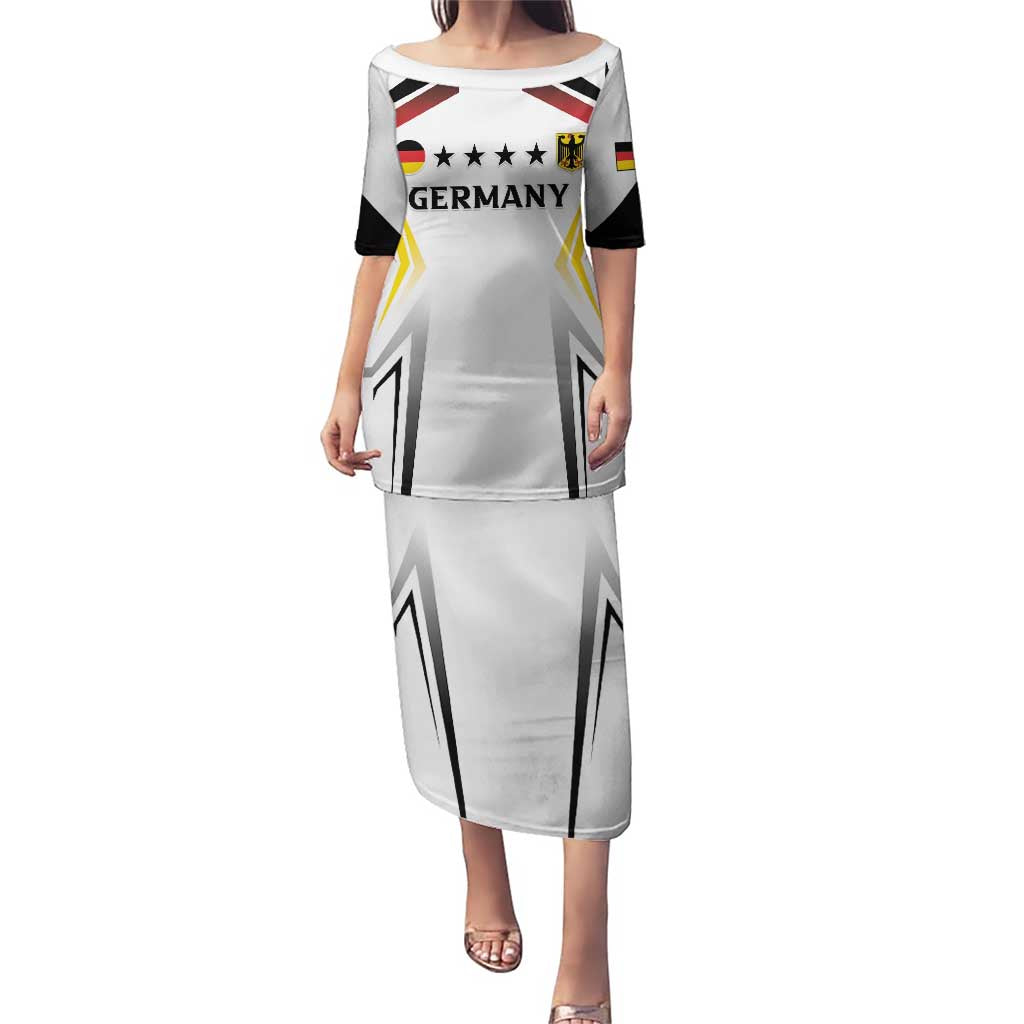 Custom Germany 2024 Football Puletasi Go Champions Nationalelf White Version