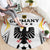 Custom Germany 2024 Football Round Carpet Go Champions Nationalelf White Version