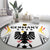 Custom Germany 2024 Football Round Carpet Go Champions Nationalelf White Version