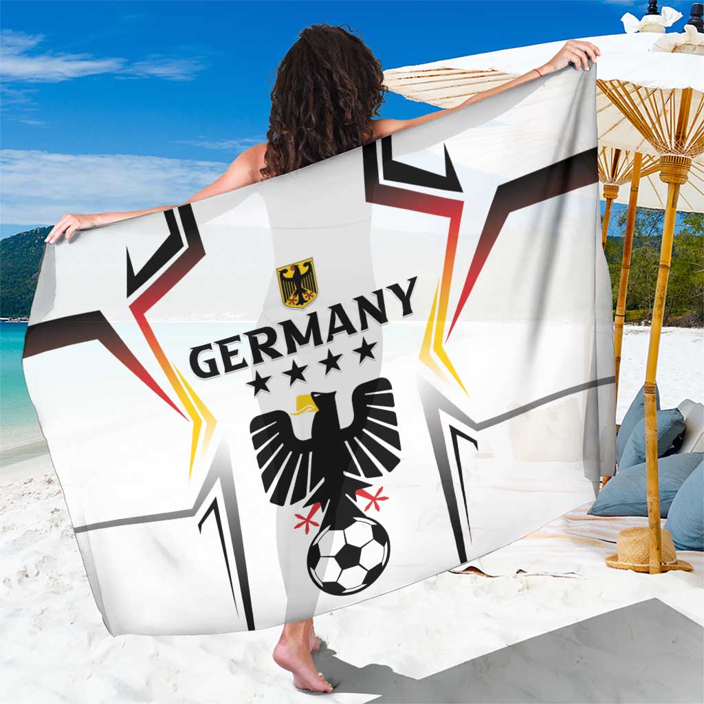 Custom Germany 2024 Football Sarong Go Champions Nationalelf White Version