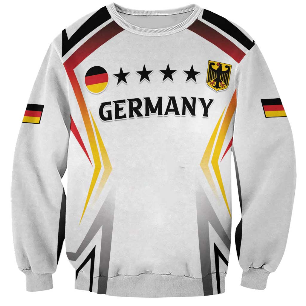 Custom Germany 2024 Football Sweatshirt Go Champions Nationalelf White Version