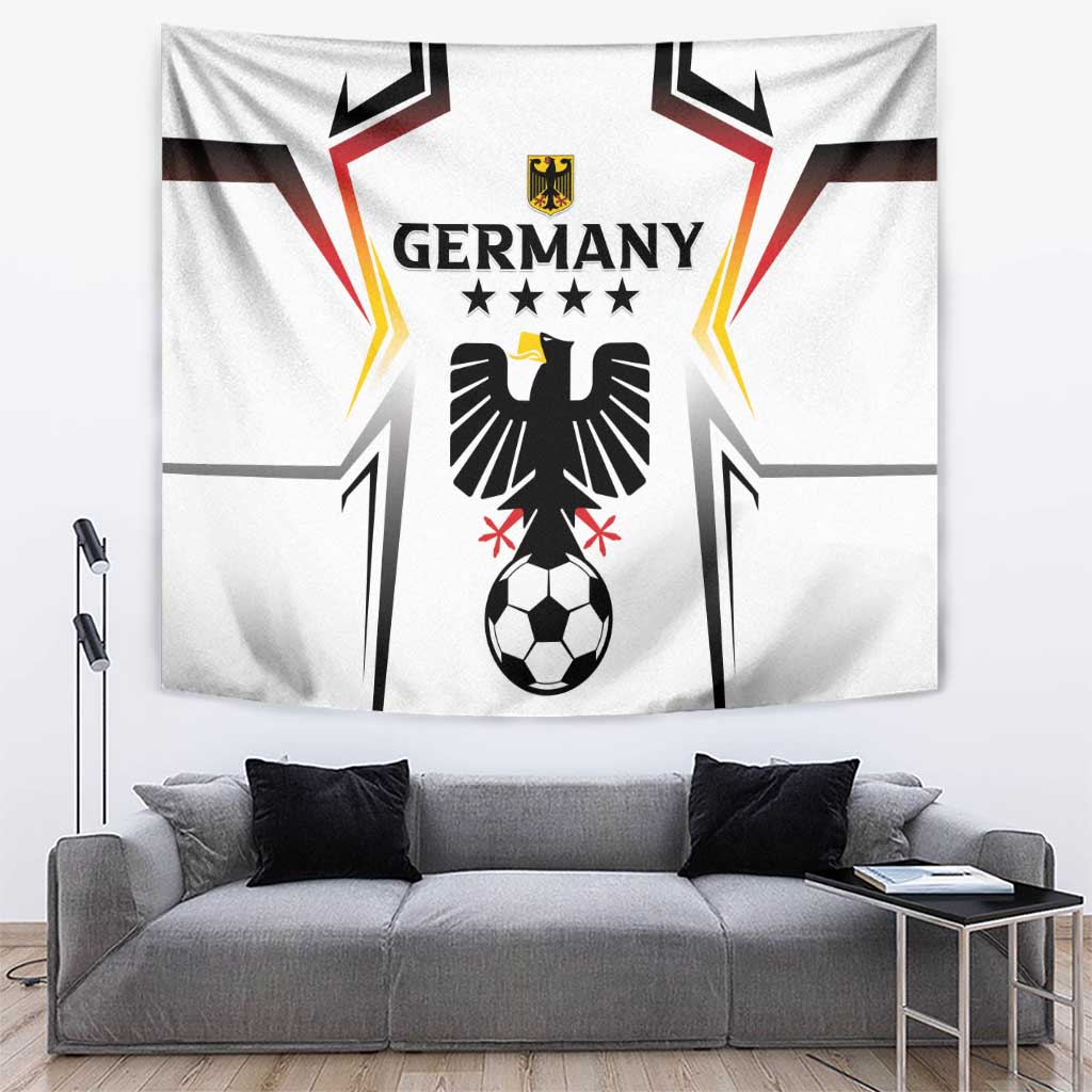 Custom Germany 2024 Football Tapestry Go Champions Nationalelf White Version