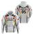 Custom Germany 2024 Football Zip Hoodie Go Champions Nationalelf White Version