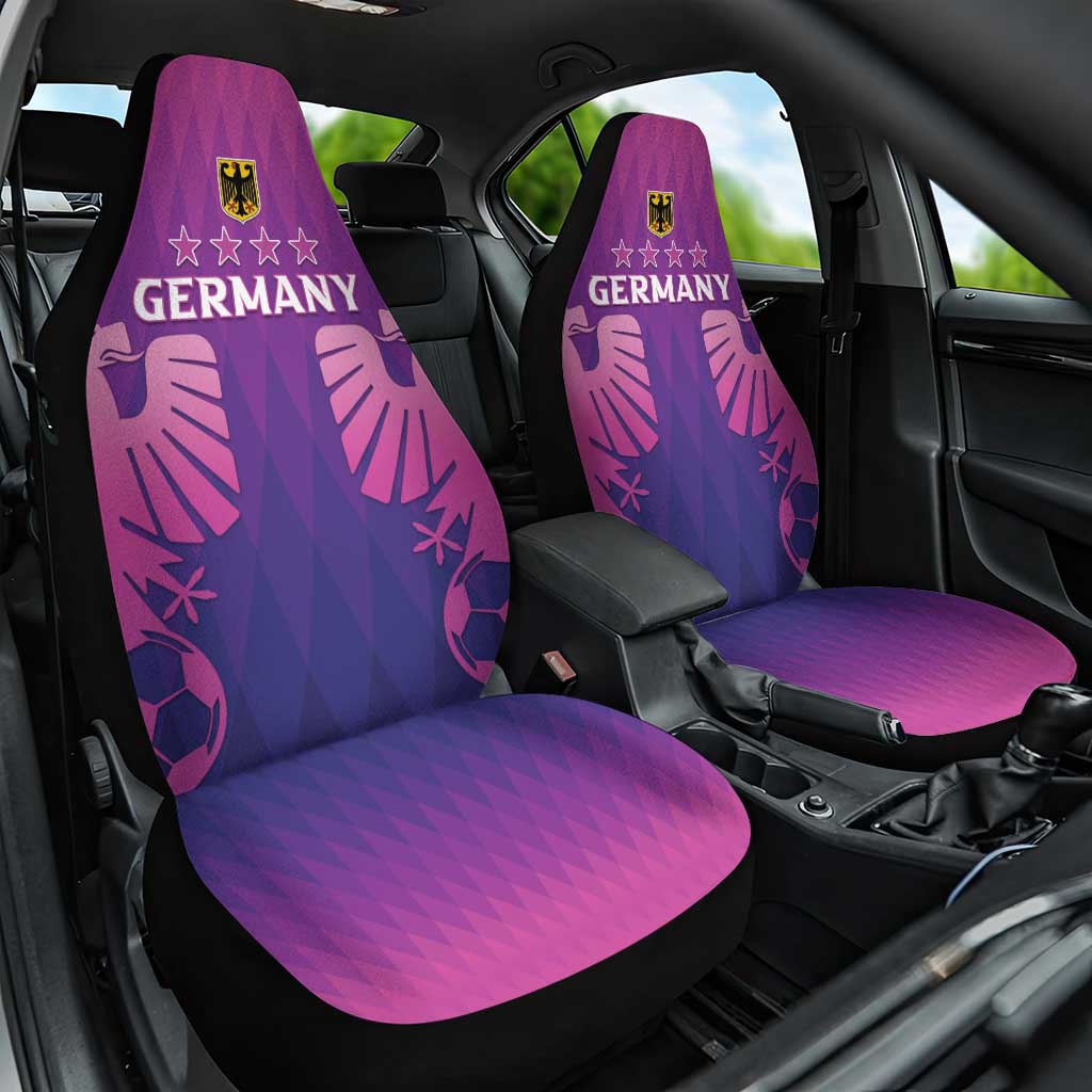 Germany 2024 Football Car Seat Cover Go Champions Nationalelf Pink Version LT05 - Wonder Print Shop