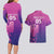 Custom Germany 2024 Football Couples Matching Long Sleeve Bodycon Dress and Hawaiian Shirt Go Champions Nationalelf Pink Version LT05 - Wonder Print Shop