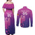 Custom Germany 2024 Football Couples Matching Off Shoulder Maxi Dress and Long Sleeve Button Shirt Go Champions Nationalelf Pink Version LT05 - Wonder Print Shop