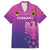 Custom Germany 2024 Football Family Matching Off The Shoulder Long Sleeve Dress and Hawaiian Shirt Go Champions Nationalelf Pink Version LT05 - Wonder Print Shop