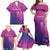 Custom Germany 2024 Football Family Matching Off Shoulder Maxi Dress and Hawaiian Shirt Go Champions Nationalelf Pink Version LT05 - Wonder Print Shop