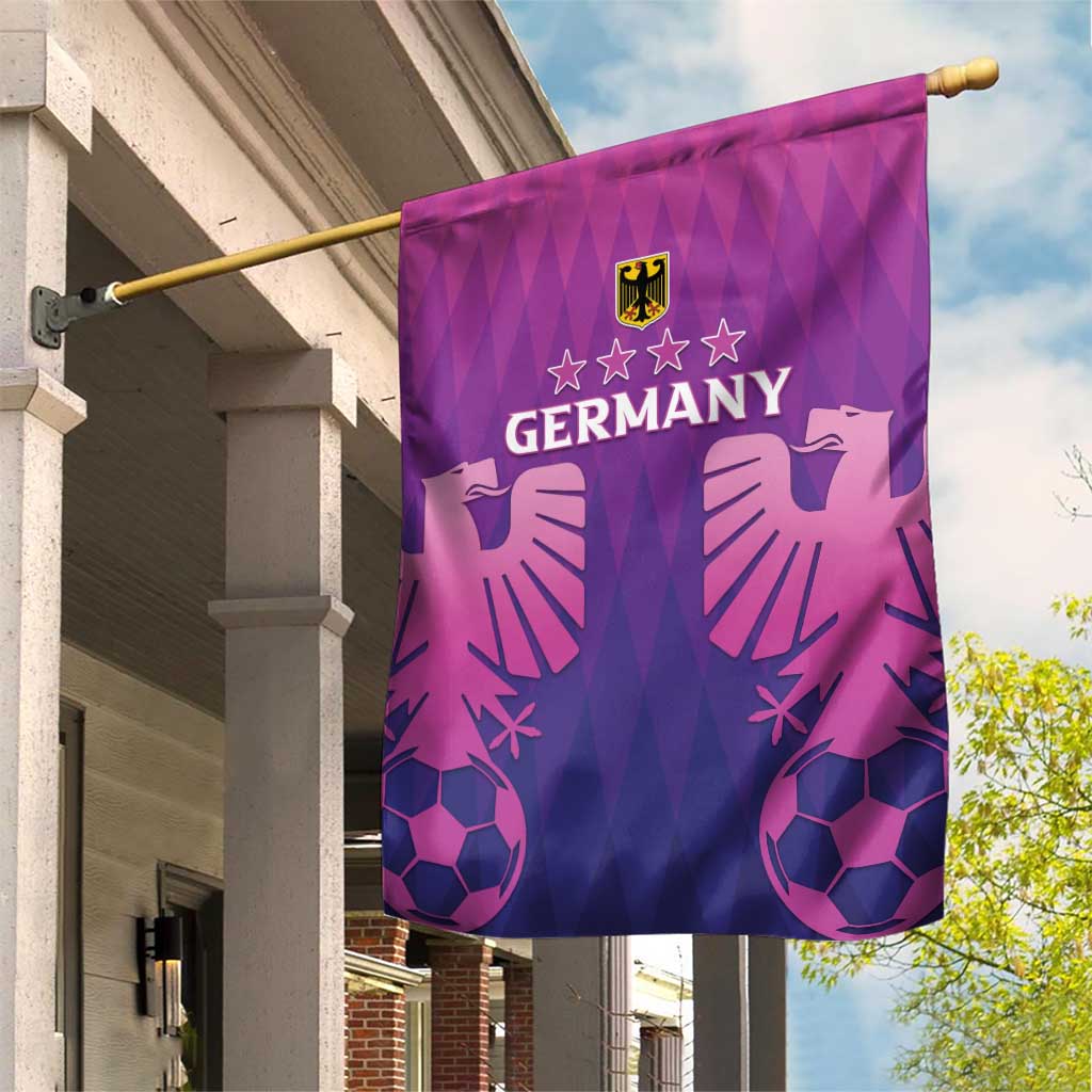 Germany 2024 Football Garden Flag Go Champions Nationalelf Pink Version LT05 - Wonder Print Shop