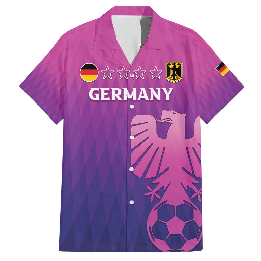 Custom Germany 2024 Football Hawaiian Shirt Go Champions Nationalelf Pink Version LT05 - Wonder Print Shop