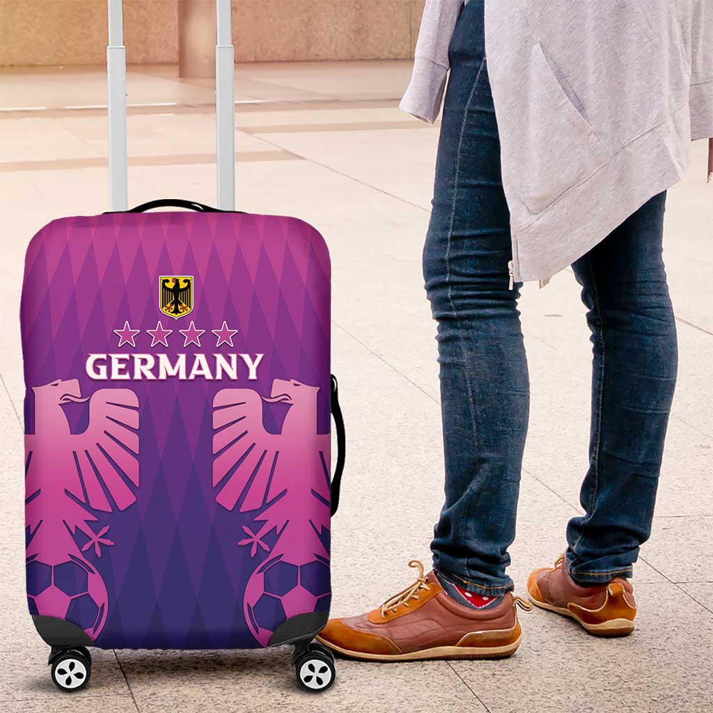 Germany 2024 Football Luggage Cover Go Champions Nationalelf Pink Version LT05 - Wonder Print Shop