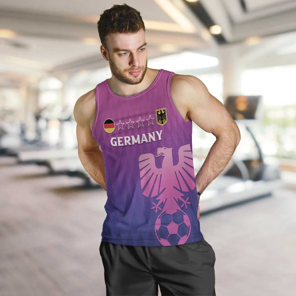 Custom Germany 2024 Football Men Tank Top Go Champions Nationalelf Pink Version LT05 - Wonder Print Shop