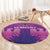 Custom Germany 2024 Football Round Carpet Go Champions Nationalelf Pink Version