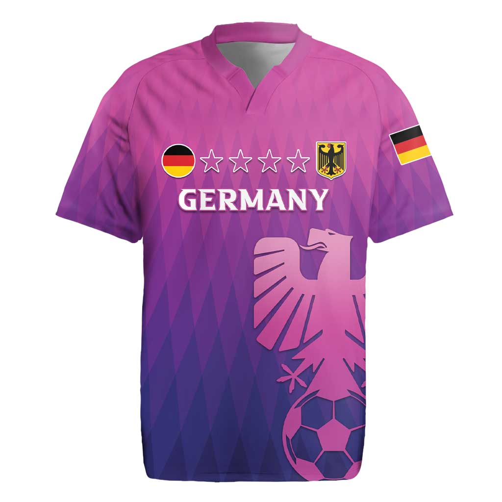 Custom Germany 2024 Football Rugby Jersey Go Champions Nationalelf Pink Version