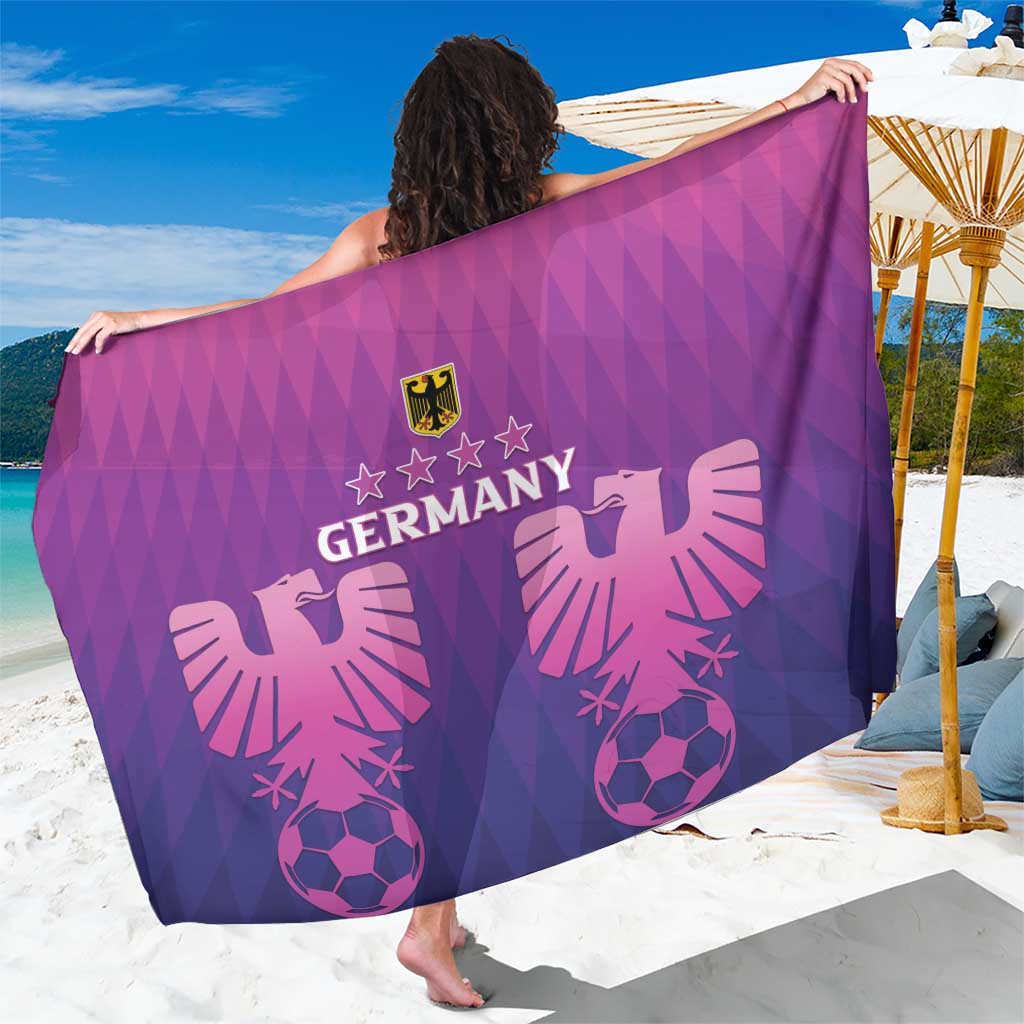 Custom Germany 2024 Football Sarong Go Champions Nationalelf Pink Version