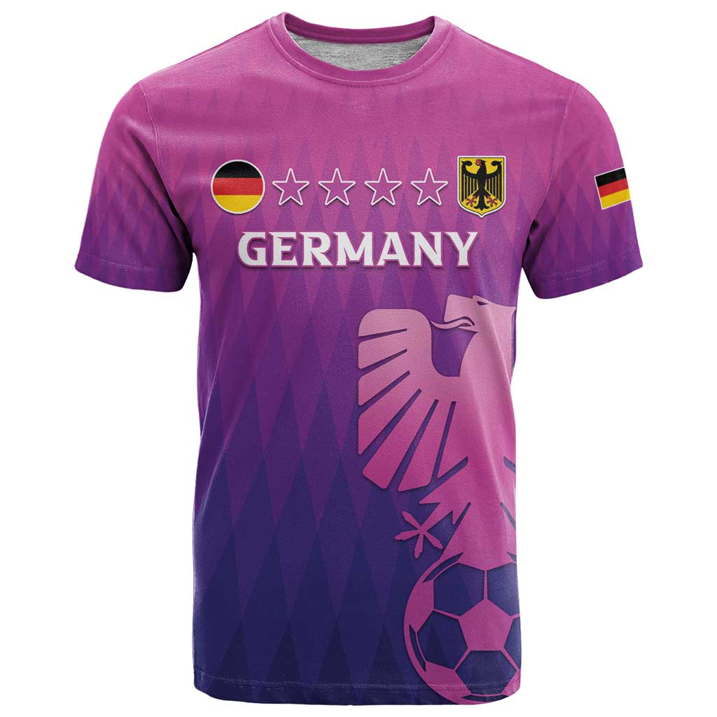 Custom Germany 2024 Football T Shirt Go Champions Nationalelf Pink Version