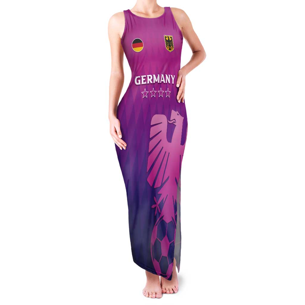 Custom Germany 2024 Football Tank Maxi Dress Go Champions Nationalelf Pink Version