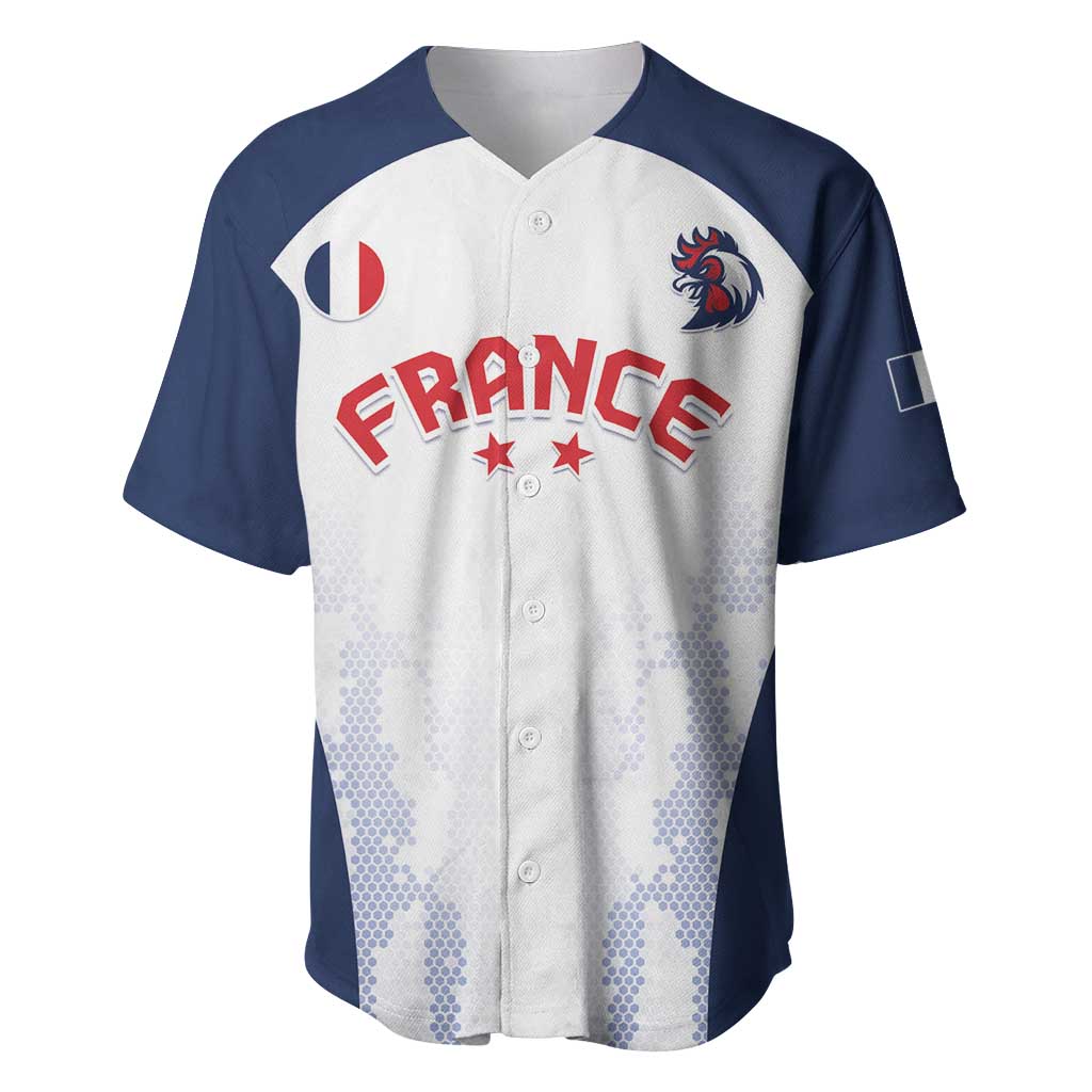 Custom France 2024 Football Baseball Jersey Go Champions Les Bleus LT05 - Wonder Print Shop