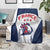 Custom France 2024 Football Blanket Go Champions Les Bleus