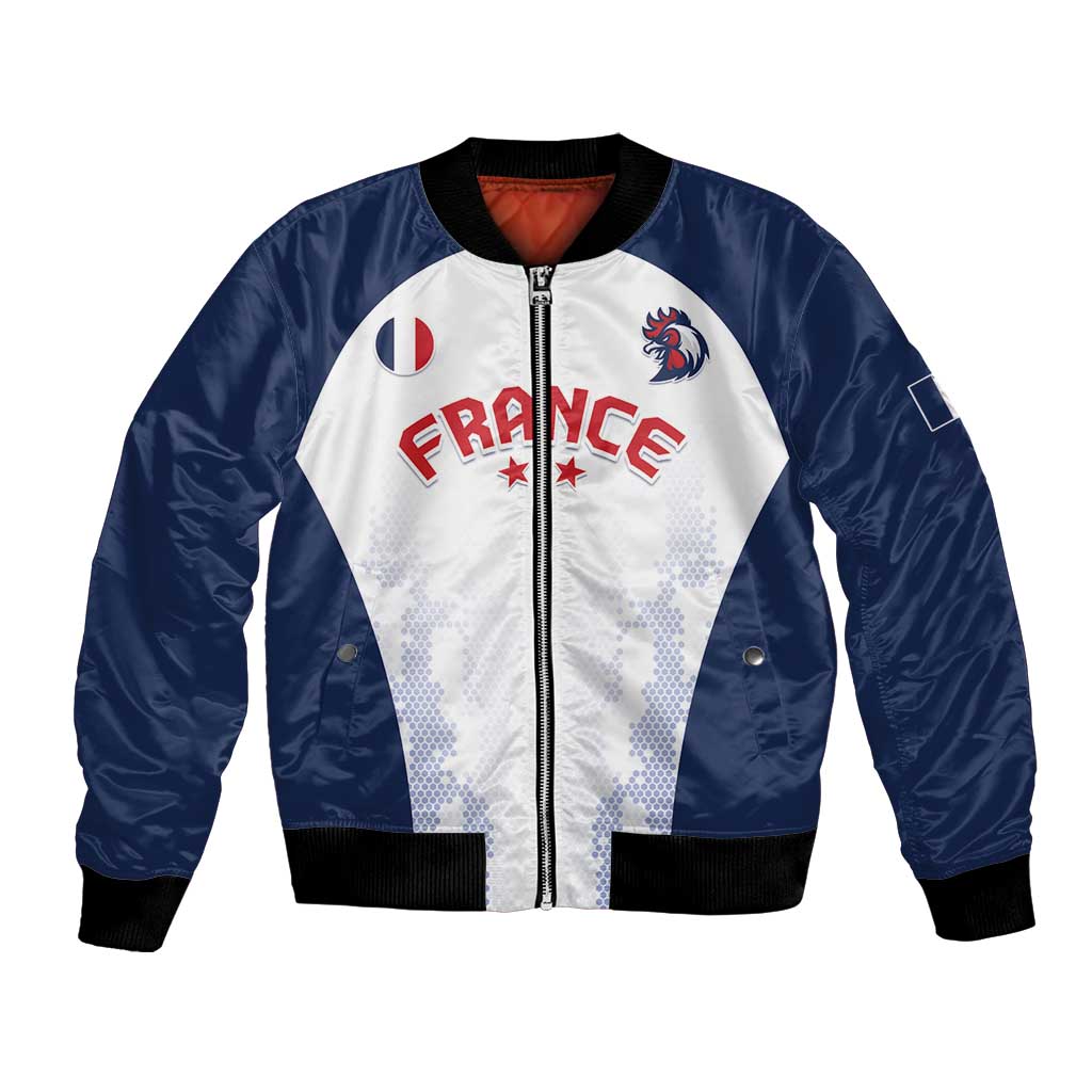 Custom France 2024 Football Bomber Jacket Go Champions Les Bleus LT05 - Wonder Print Shop