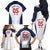 Custom France 2024 Football Family Matching Off The Shoulder Long Sleeve Dress and Hawaiian Shirt Go Champions Les Bleus LT05 - Wonder Print Shop