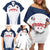 Custom France 2024 Football Family Matching Off Shoulder Short Dress and Hawaiian Shirt Go Champions Les Bleus LT05 - Wonder Print Shop